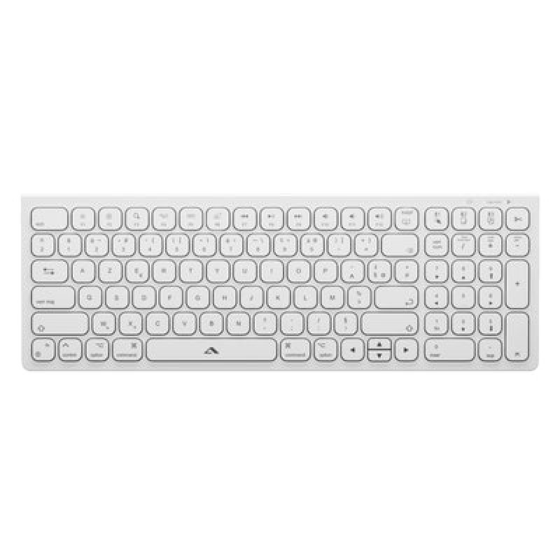 ALOGIC ASKBT2MCWH-DE clavier Souris incluse maison/bureau Bluetooth QWERTY Allemand Blanc