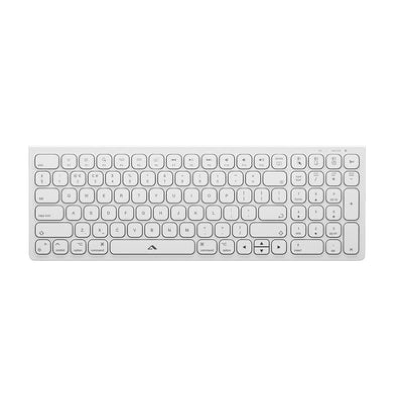 ALOGIC ASKBT2MCWH-DE clavier Souris incluse maison/bureau Bluetooth QWERTY Allemand Blanc
