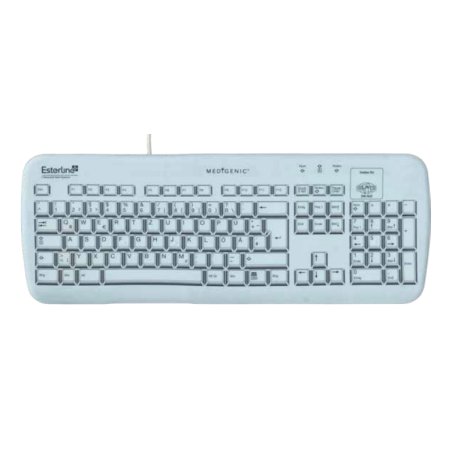 Medigenic Essential clavier Médical USB PS/2 Allemand Blanc