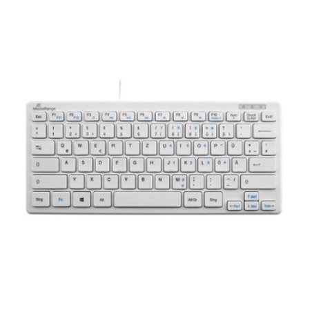 MediaRange MROS113 clavier Bureau USB QWERTZ Allemand Blanc