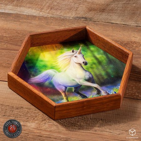 Anne Stokes Dice Tray Chase The Rainbow 20 cm