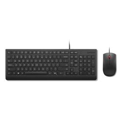Lenovo Essential Wired Combo (ES 172) clavier Souris incluse Universel USB Espagnole Noir