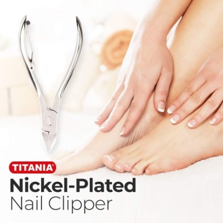 Titania Nail Clippers 10.5cm Hardened Nickel-Plated