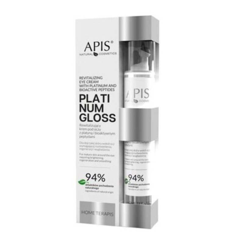 Apis Platinum Gloss Revitalising Eye Cream with Platinum Bioactive Peptides 10ml