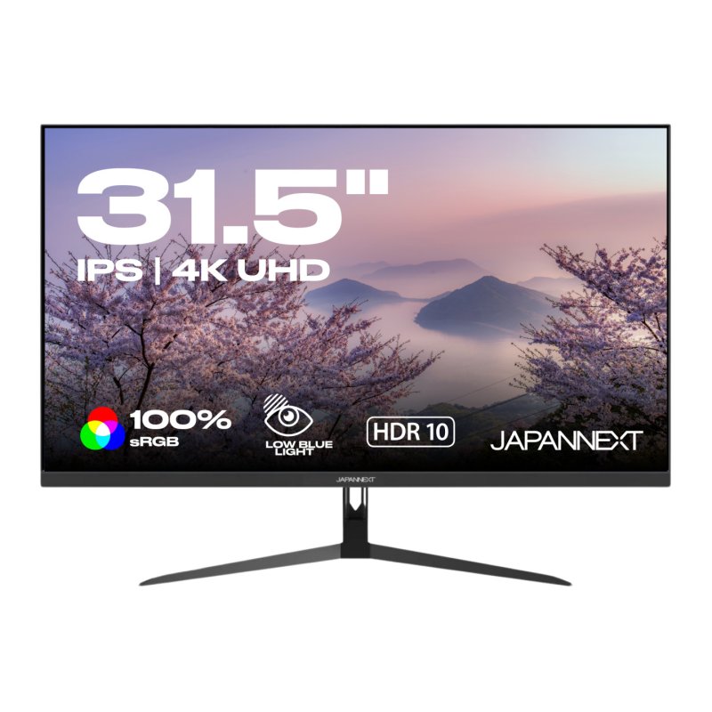 JAPANNEXT JN-IPS315UHDR computer monitor 80 cm (31.5") 3840 x 2160 pixels 4K Ultra HD LCD Black