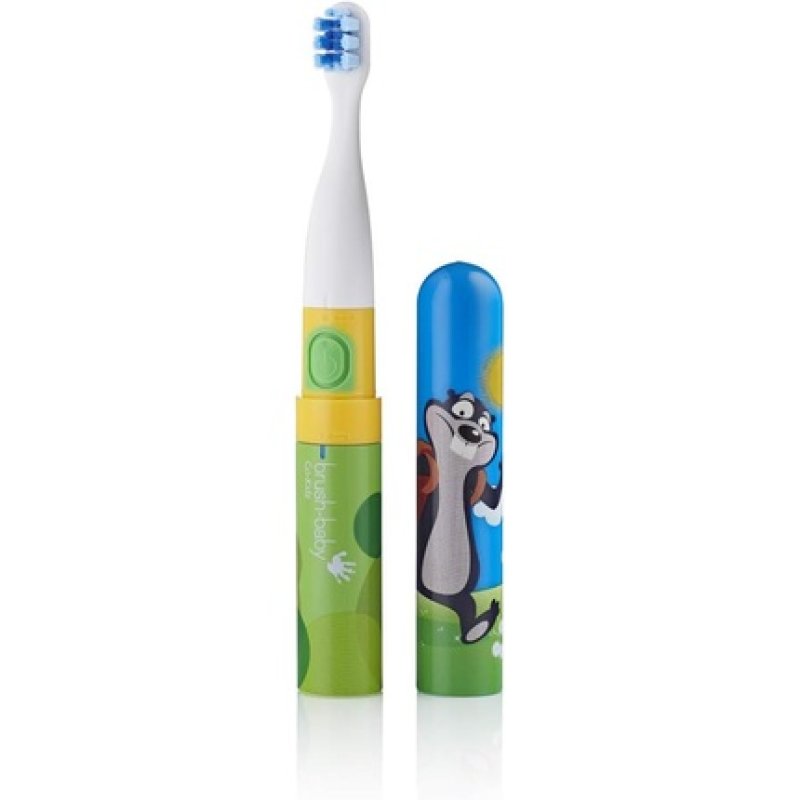 Brush-Baby Go-Kidz Electric Travel Toothbrush for Ages 3 - Mikey
