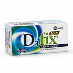 D3 Fix Max 4000 IU Vitamin D3 60 Tablets