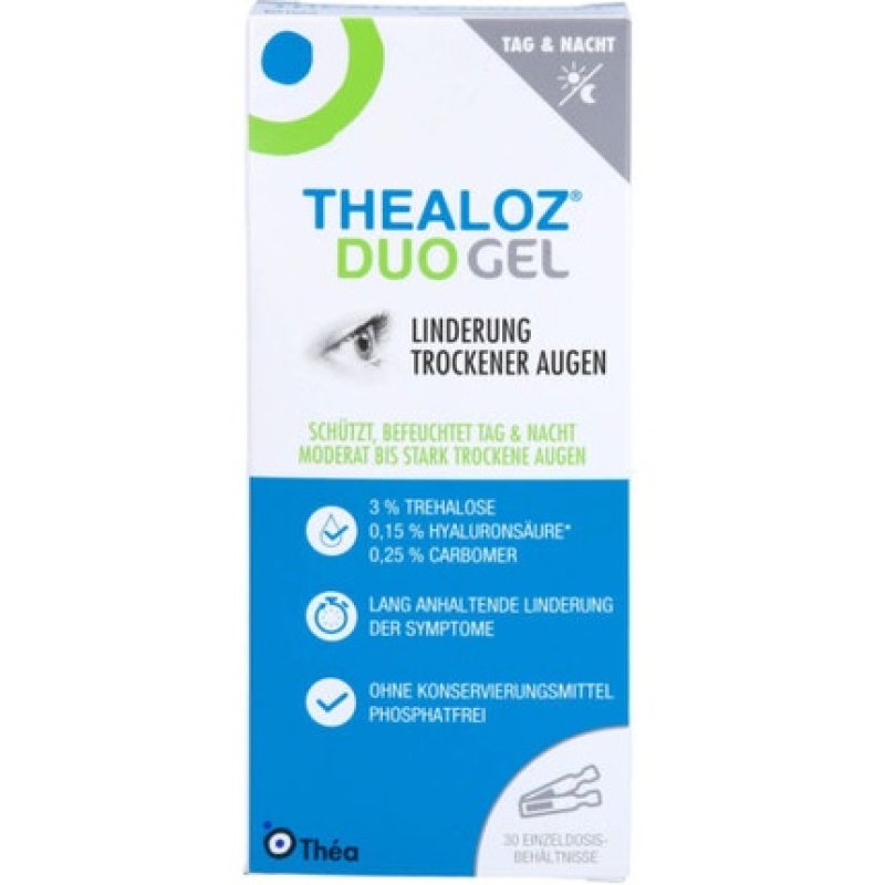 Thealoz Duo Gel Humidification 30 Single-Dose Pipettes