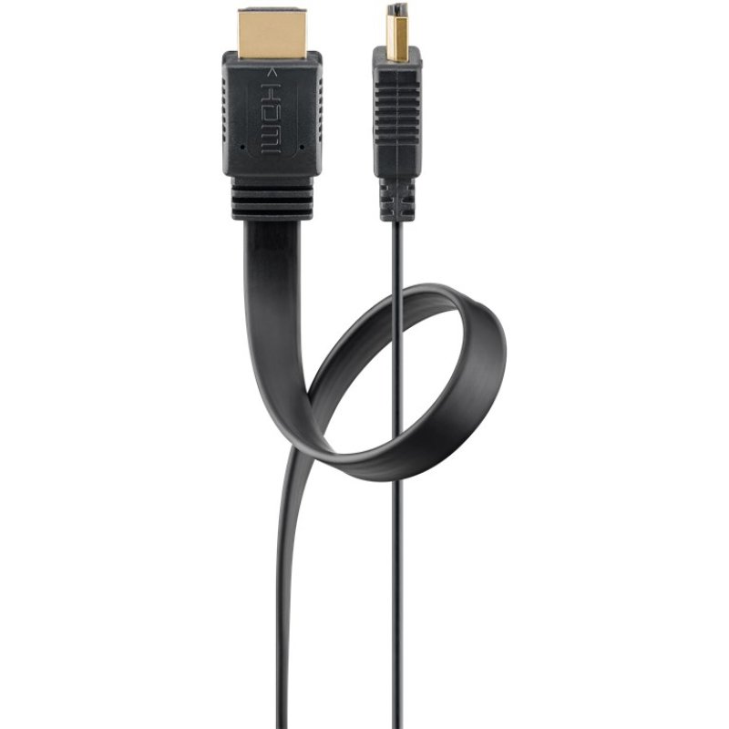 Goobay 77133 HDMI cable 1 m HDMI Type A (Standard) Black