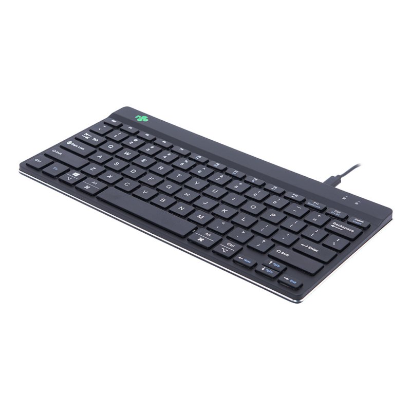 R-Go Tastatur Compact Break US-Layout verkabelt schwarz