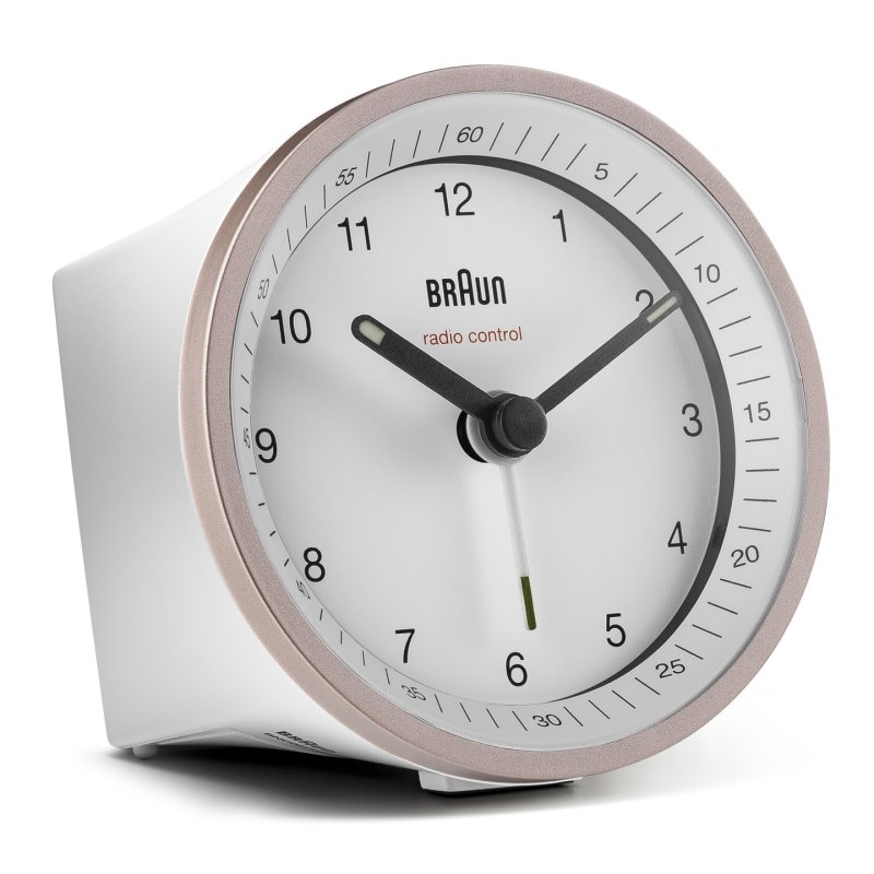 Braun BC07 Quartz alarm clock Pink, White