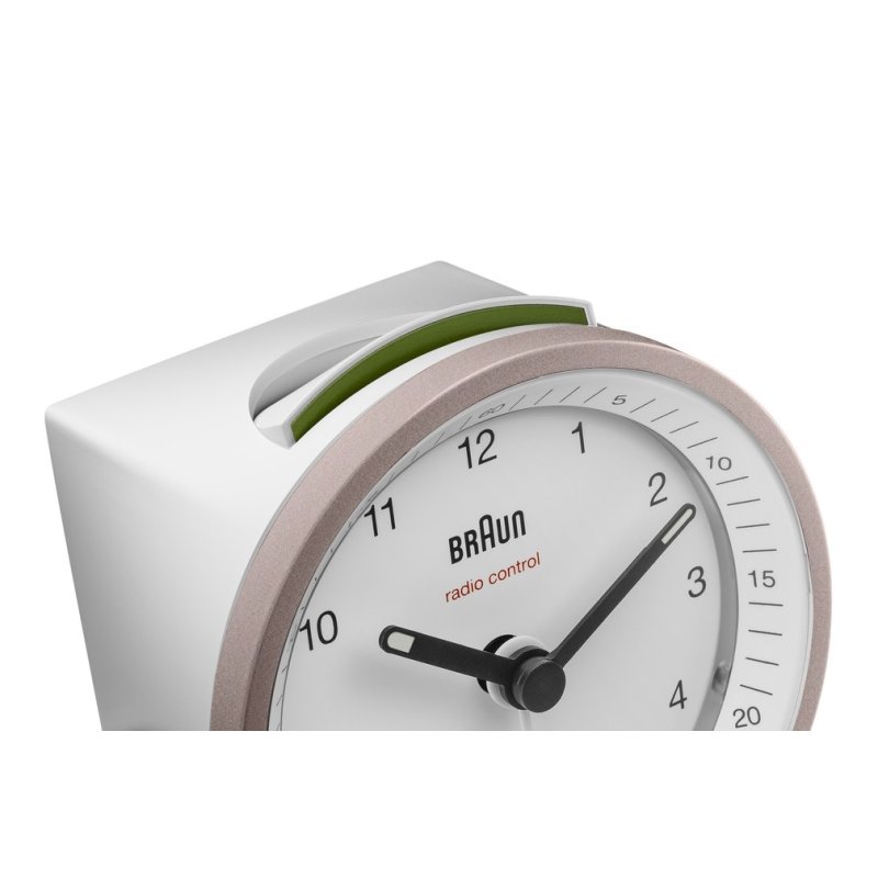Braun BC07 Réveil à quartz Rose, Blanc