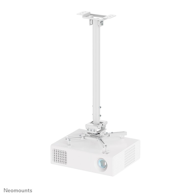 Neomounts CL25-550WH1 Beamer ceiling mount - h 74,5-114,5 cm - easy-install - full motion