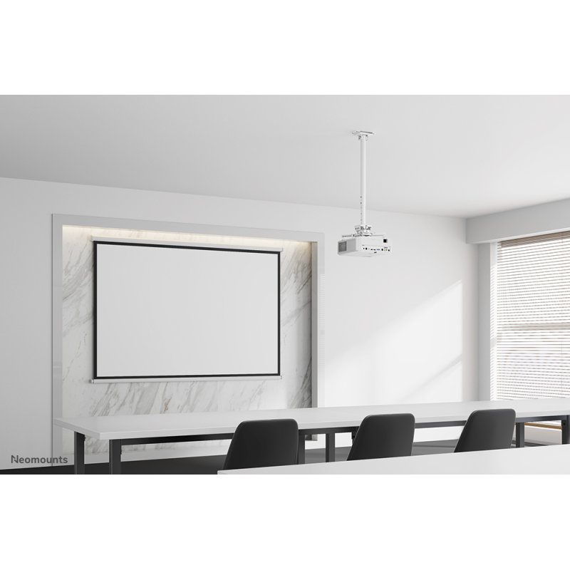 Neomounts CL25-550WH1 Beamer ceiling mount - h 74,5-114,5 cm - easy-install - full motion