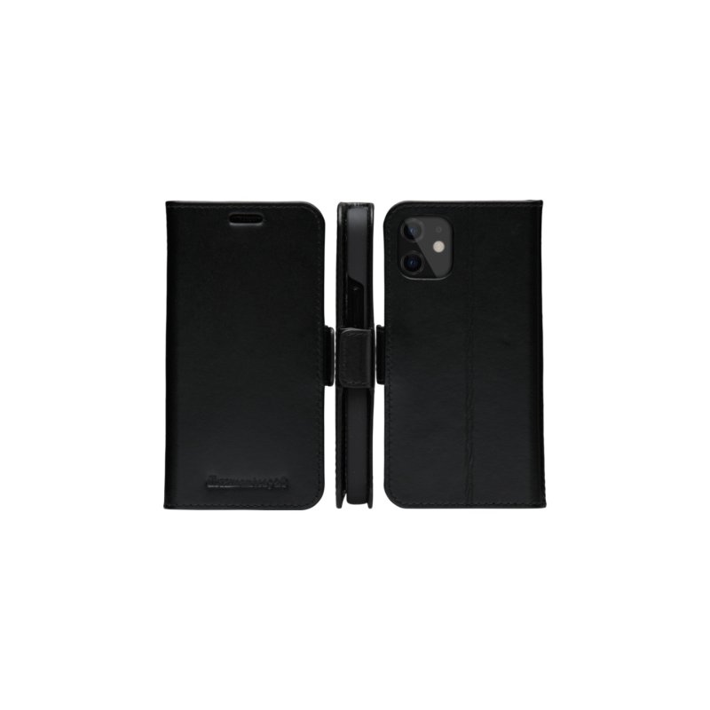 dbramante1928 Copenhagen Slim - Flip-Hlle fr Mobiltelefon - genarbtes Leder - Schwarz - fr Apple iPhone 12 mini