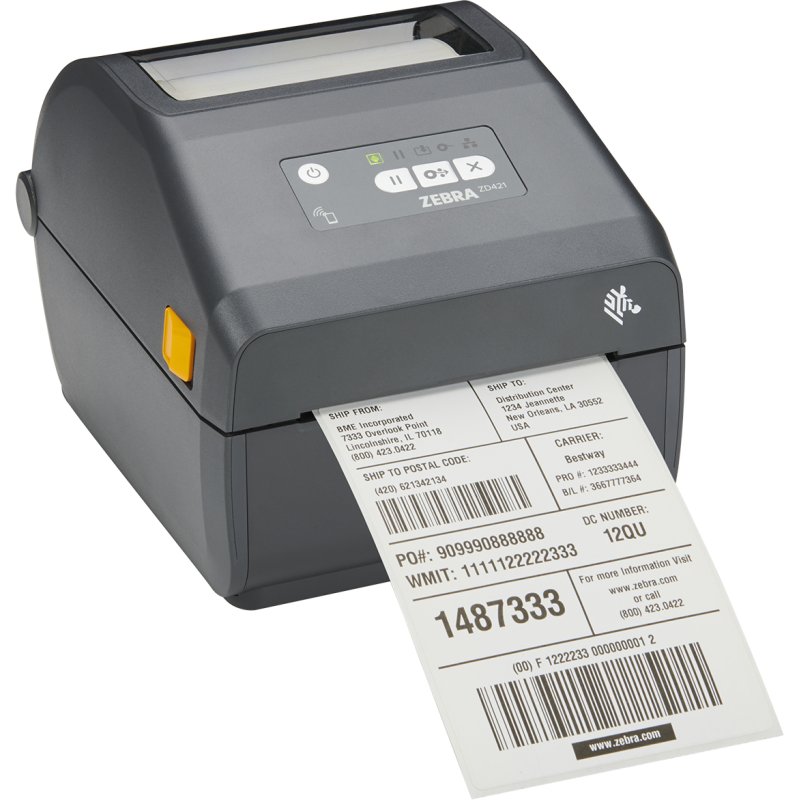 Zebra ZD421 imprimante pour étiquettes Transfert thermique 300 x 300 DPI 305 mm/sec Avec fil &sans fil Ethernet/LAN