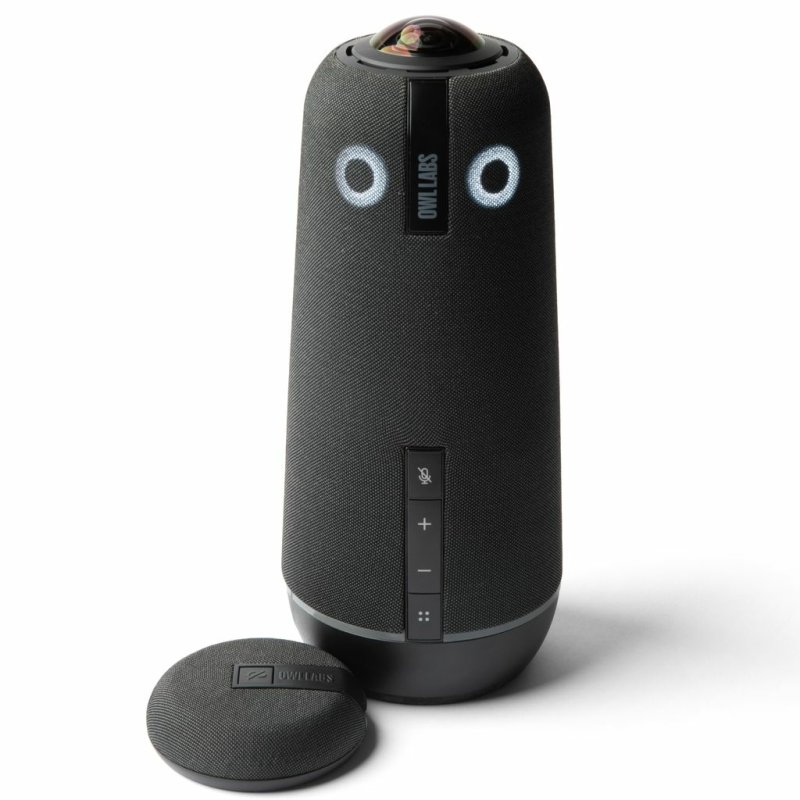 Owl Labs Meeting Owl 4 and Expansion Mic for Meeting Owl 4 - Extend Audio Reach in Larger Spaces by 8 feet (2.5