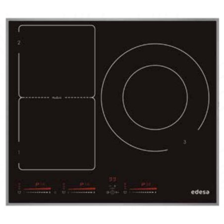 Edesa EIM-6330 HT A Noir Intégré Plaque avec zone à induction 3 zone(s)