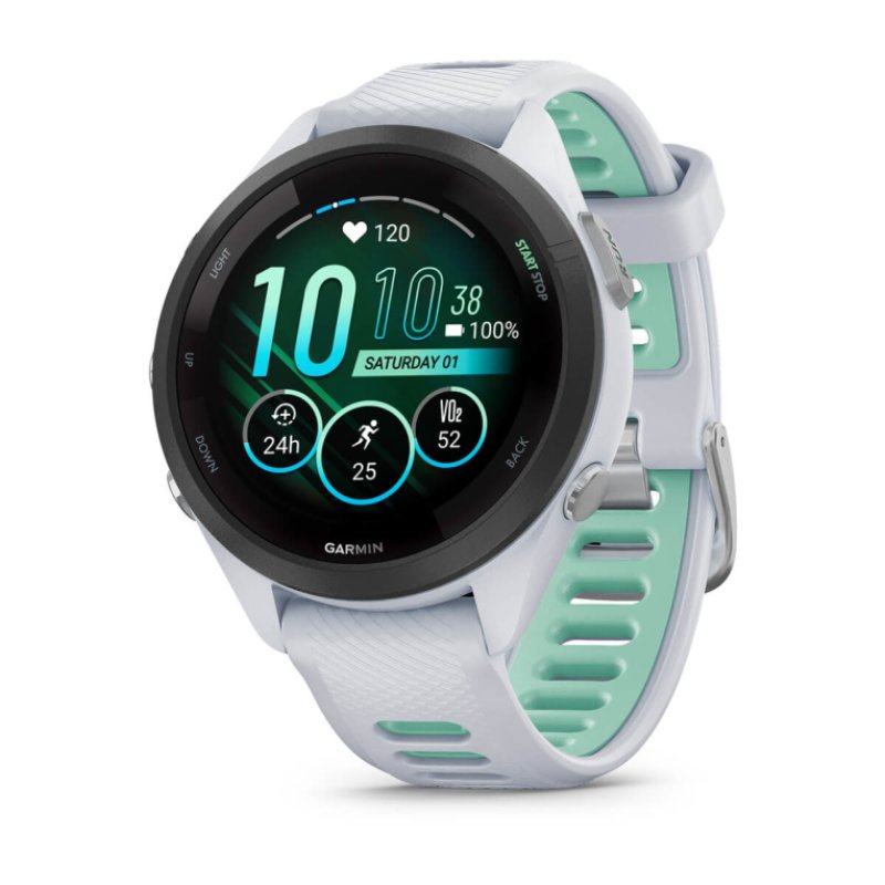 Garmin Forerunner 265S 2.79 cm (1.1") AMOLED 42 mm Digital 360 x 360 pixels Touchscreen Black, White Wi-Fi GPS