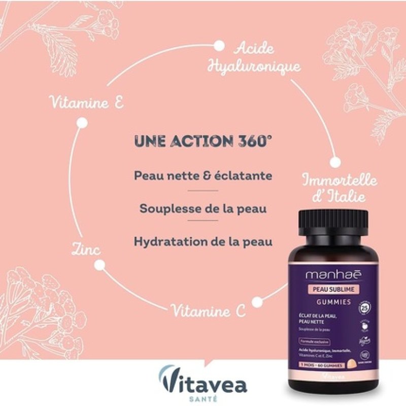 Manhae Sublime Skin Gummies for Clear Skin and Skin Suppleness