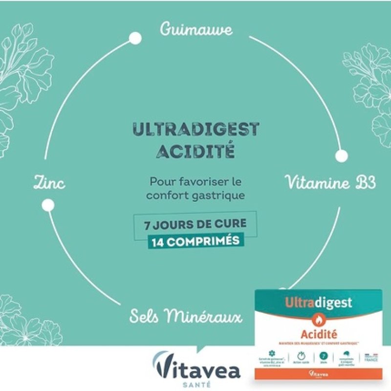 Ultradigest Acidity Gastric Comfort Food Supplement Marshmallow