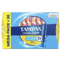 Tampax Tampax Compak Pearl Regular Tampons 36 Count