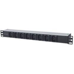 Intellinet 19" 1U Rackmount Anti-Shedding 8-Output C13 Power Distribution Unit (PDU) with Removable Power Cable and