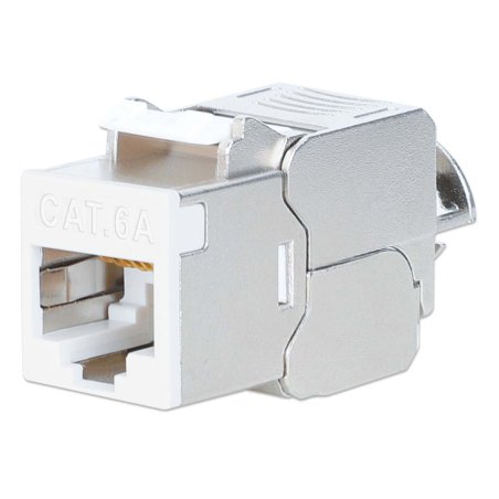 INTELLINET Cat6a 10G STP Keystone-Modul weiß