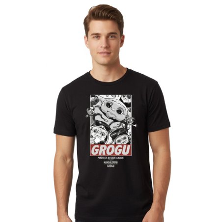 MANDALORIAN & GROGU - Protect Attack Snack - T-Shirt (S)