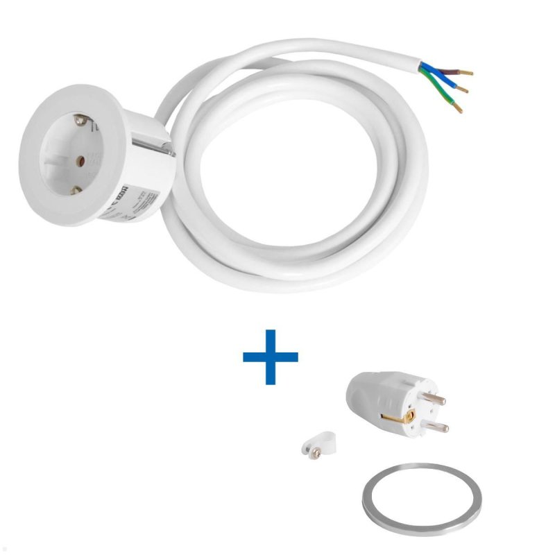 Bachmann PIX built-in socket with 2m power cable