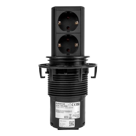 Bachmann ELEVATOR socket-outlet 2 x Type F Black