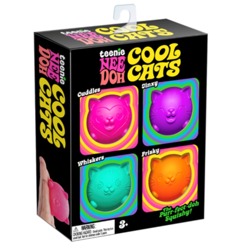 NeeDoh - Teenie Cool Cats 4-Pack (200109)