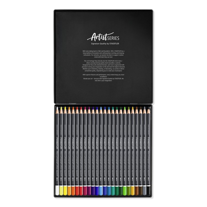 Staedtler – Mars Lumograph Aqua – 24 pcs – 100% PEFC (104 M24)