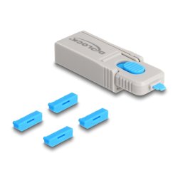 DeLOCK DisplayPort Port Blocker Set for DisplayPort female ports 4 pieces lock tool