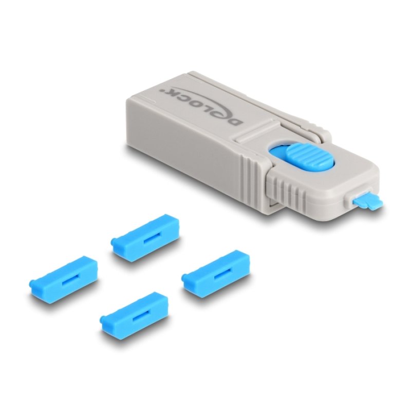 DeLOCK Set de bloqueur de port DisplayPort pour port DisplayPort femelle, 4 unités outil de verrouillage