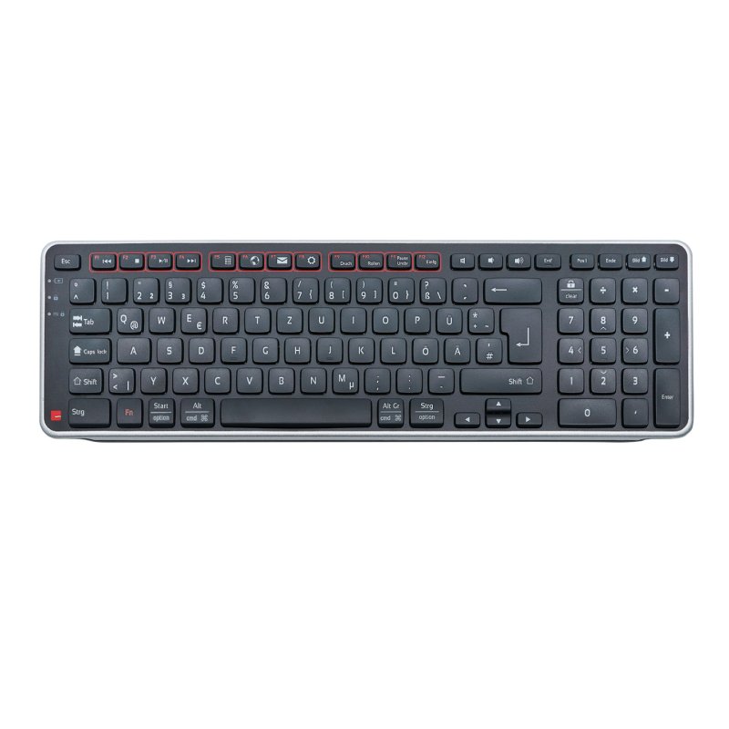 Contour Balance Tastatur wireless DE-Layout schwarz/silber retail