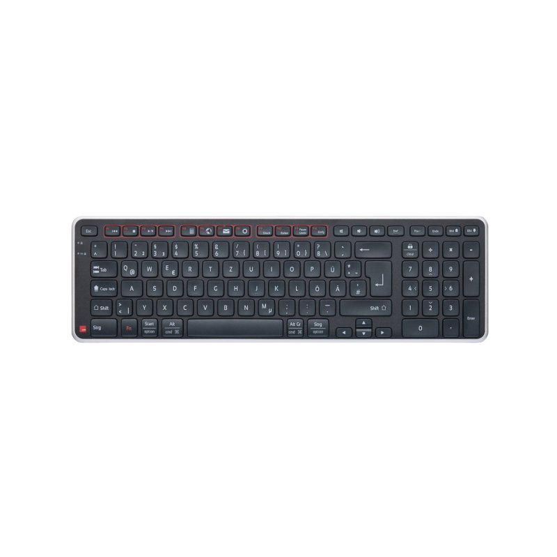Contour Balance Tastatur wireless DE-Layout schwarz/silber retail