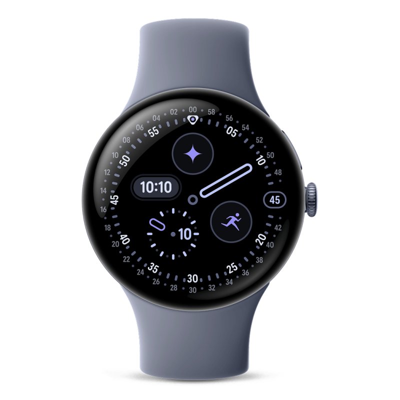 Google Pixel Watch 4 AMOLED 45 mm Digital Touchscreen 4G Blue Wi-Fi GPS (satellite)