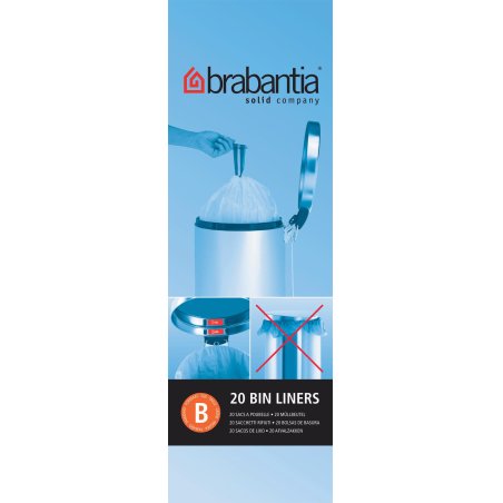 Brabantia B sac poubelle 5 L 20 pièce(s)