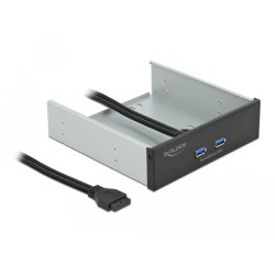 DeLOCK 5.25″ Front Panel with 2 x USB 5 Gbps Type-A ports
