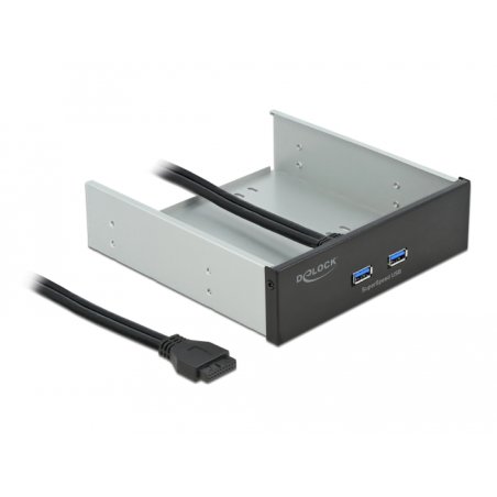 DeLOCK 5.25″ Front Panel with 2 x USB 5 Gbps Type-A ports