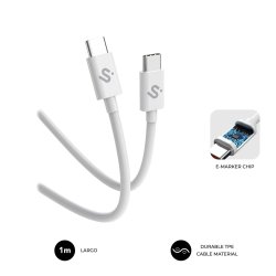 CABLE PLUS 100W C-C 1M WHITE