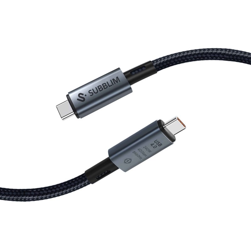 SUBBLIM SUBCAB-C24010 câble USB USB4 Gen 3x2 1,5 m USB C Noir