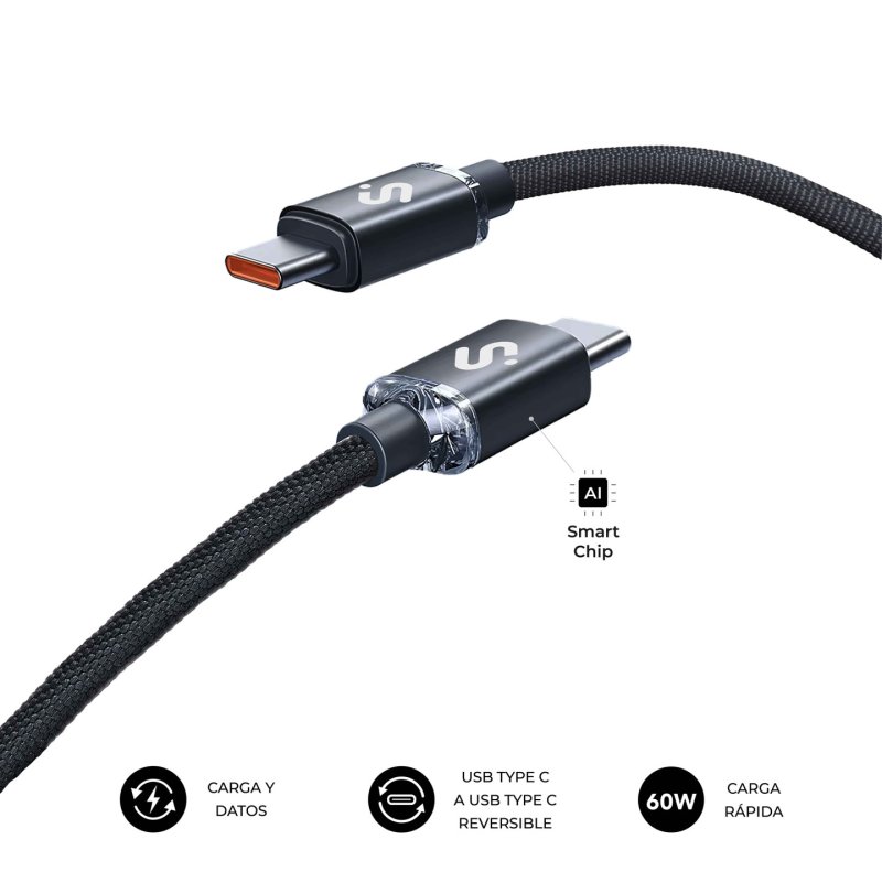 CABLE OPTIMUS 60W C-C 1M BLACK