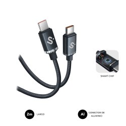 SUBBLIM SUBCAB-C06002 USB cable USB 2.0 2 m USB C Black