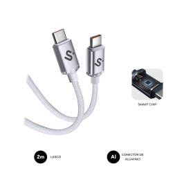 SUBBLIM SUBCAB-C06011 câble USB USB 2.0 2 m USB C Blanc