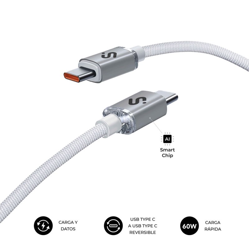 CABLE OPTIMUS 60W C-C 2M WHITE