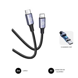 SUBBLIM SUBCAB-C10002 USB cable USB 2.0 2 m USB C Black