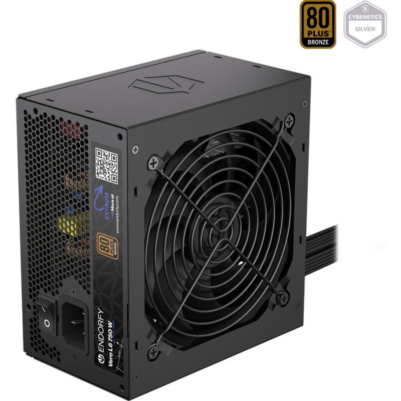 Endorfy Vero L6 Bronze 750W ATX EY7A014 (schwarz, 1x 12-Pin High Power GPU, 2x PCIe, 650 Watt)