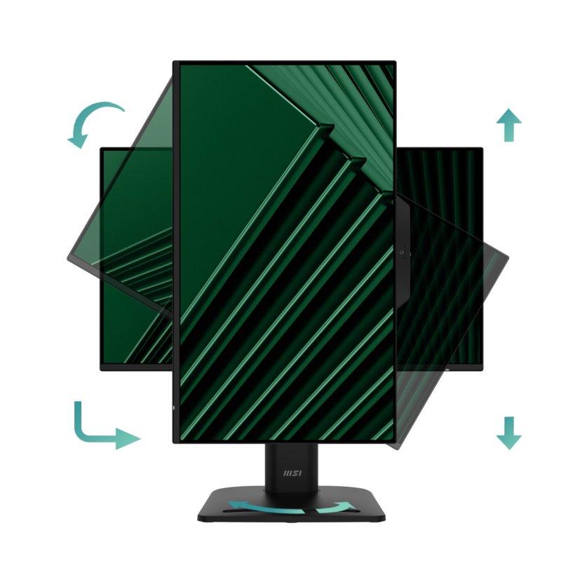 MSI Pro MP242PMG 23.8 Inch Monitor, FHD (1920 x 1080), 120Hz, IPS, 1ms, 1x HDMI 1.4b, 1x DP 1.2a, 1x D-Sub(VGA), 2xUSB